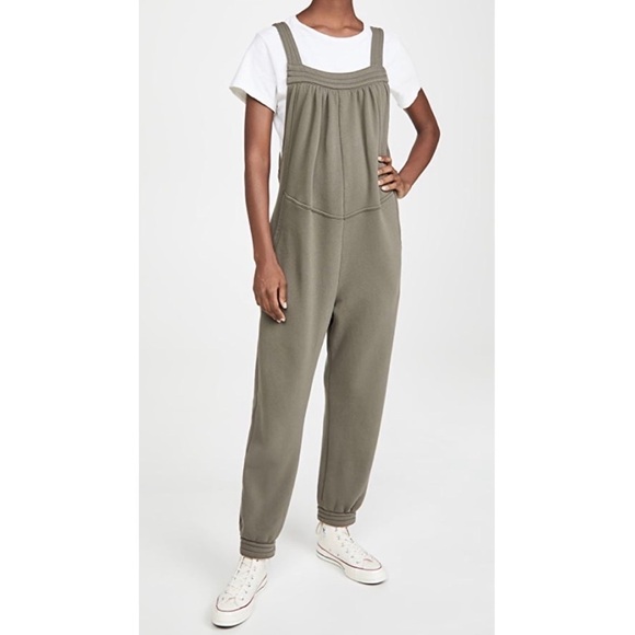 Xirena Rylee Jumpsuit Overalls slouchy lounge Olive Green...